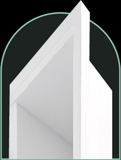 Stylized architectural illustration representing PBS construction mission