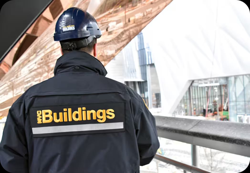NYC Department of Buildings official overseeing a construction project
